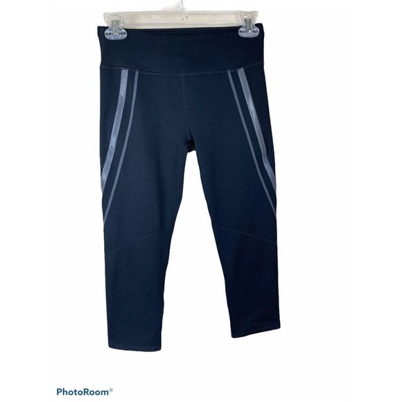 Fabletics Womens Rylie Capri Leggings Black Pockets Stretch UPF Protection XS - Picture 4 of 11